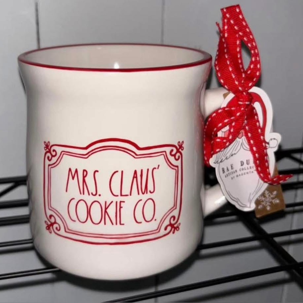 Rae Dunn Red and White Holiday Mug